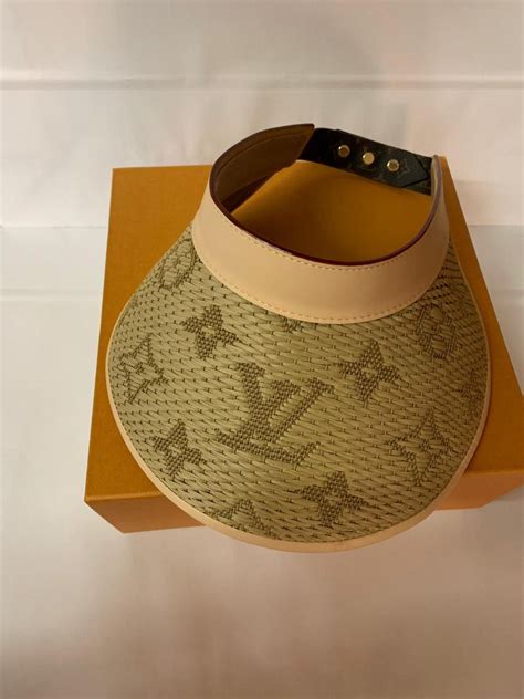 louis vuitton visors|louis vuitton straw hat.